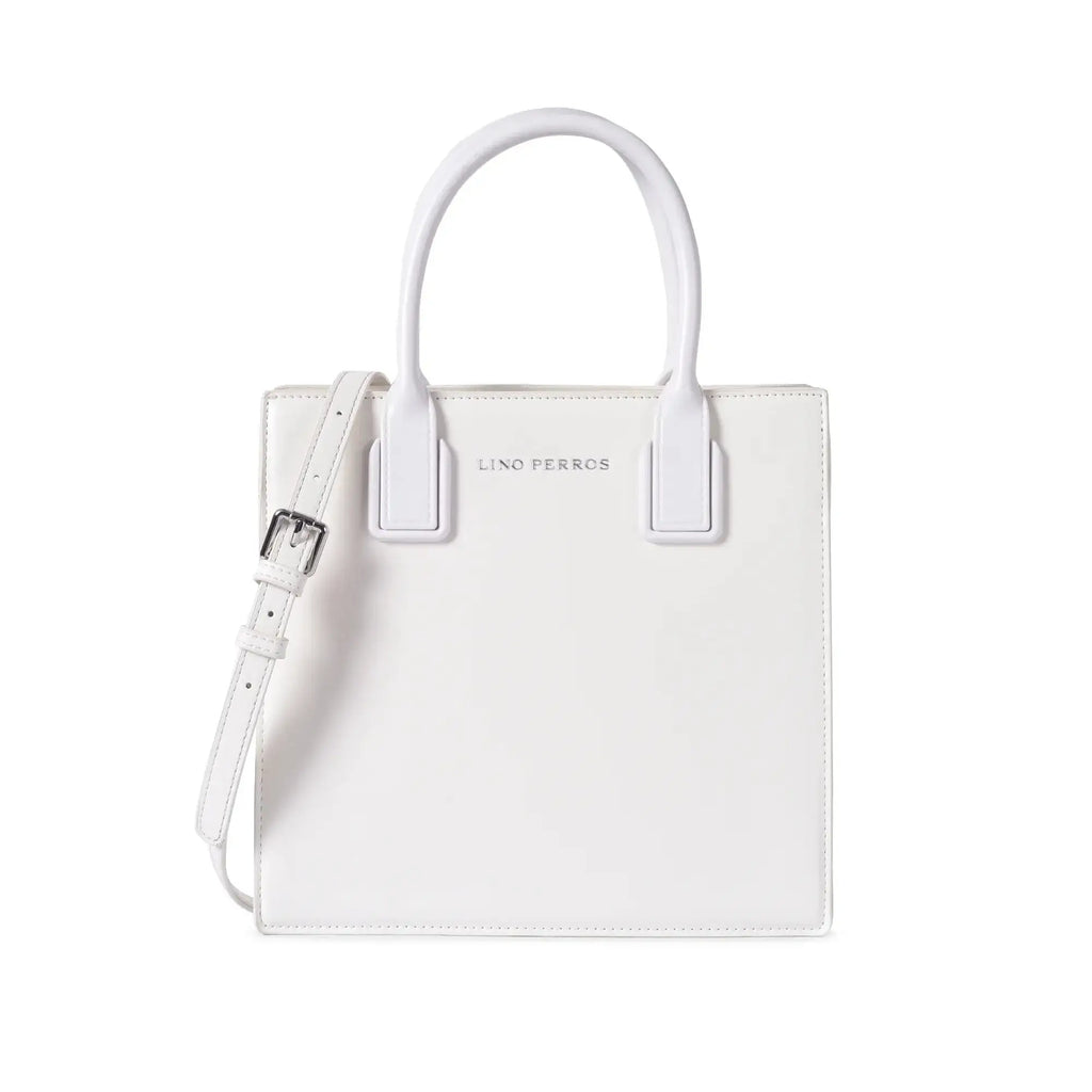 Nelly Gesture White Satchel Bag - Lino Perros