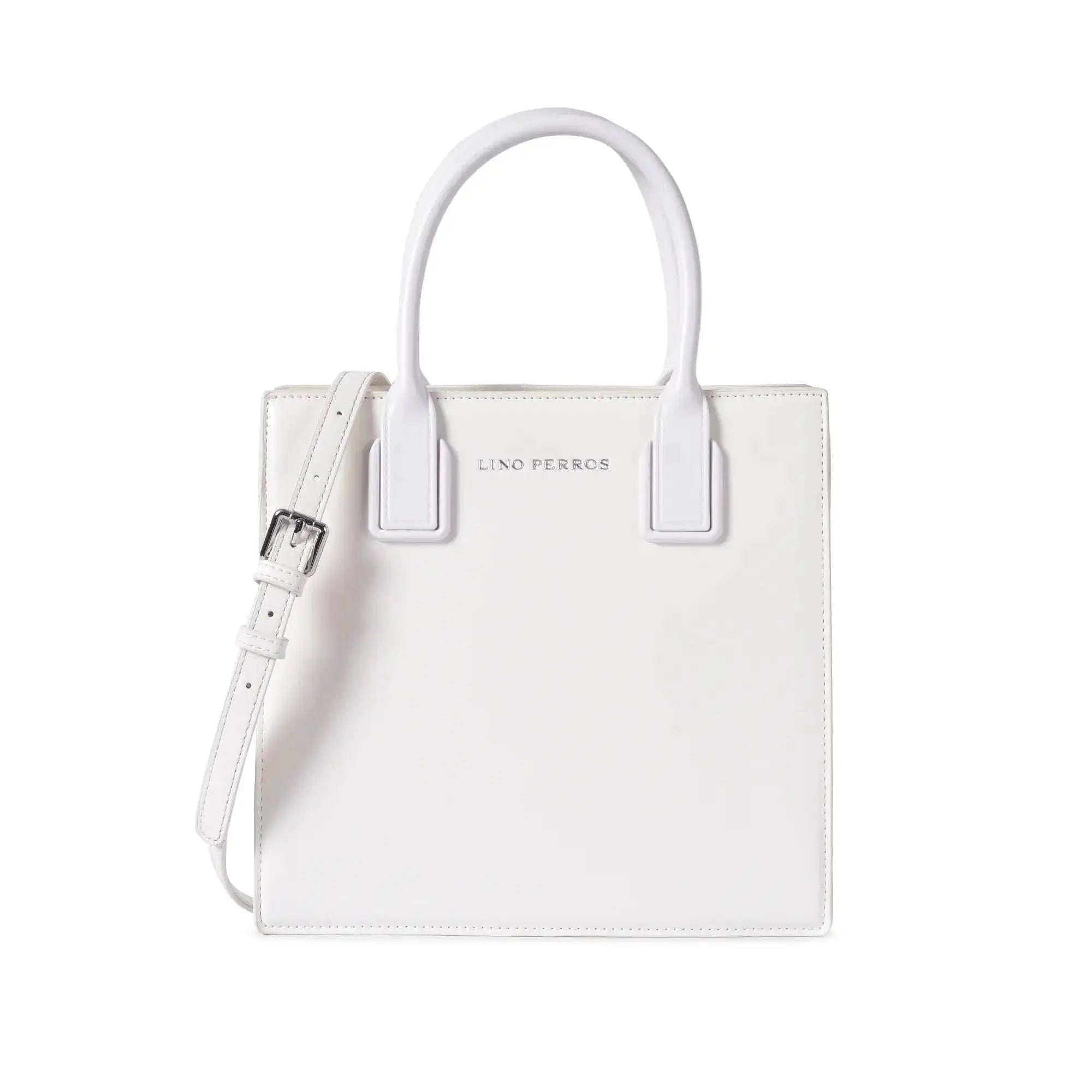 Nelly Gesture White Satchel Bag - Lino Perros