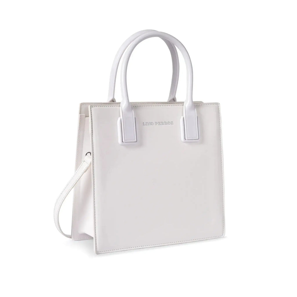 Nelly Gesture White Satchel Bag - Lino Perros