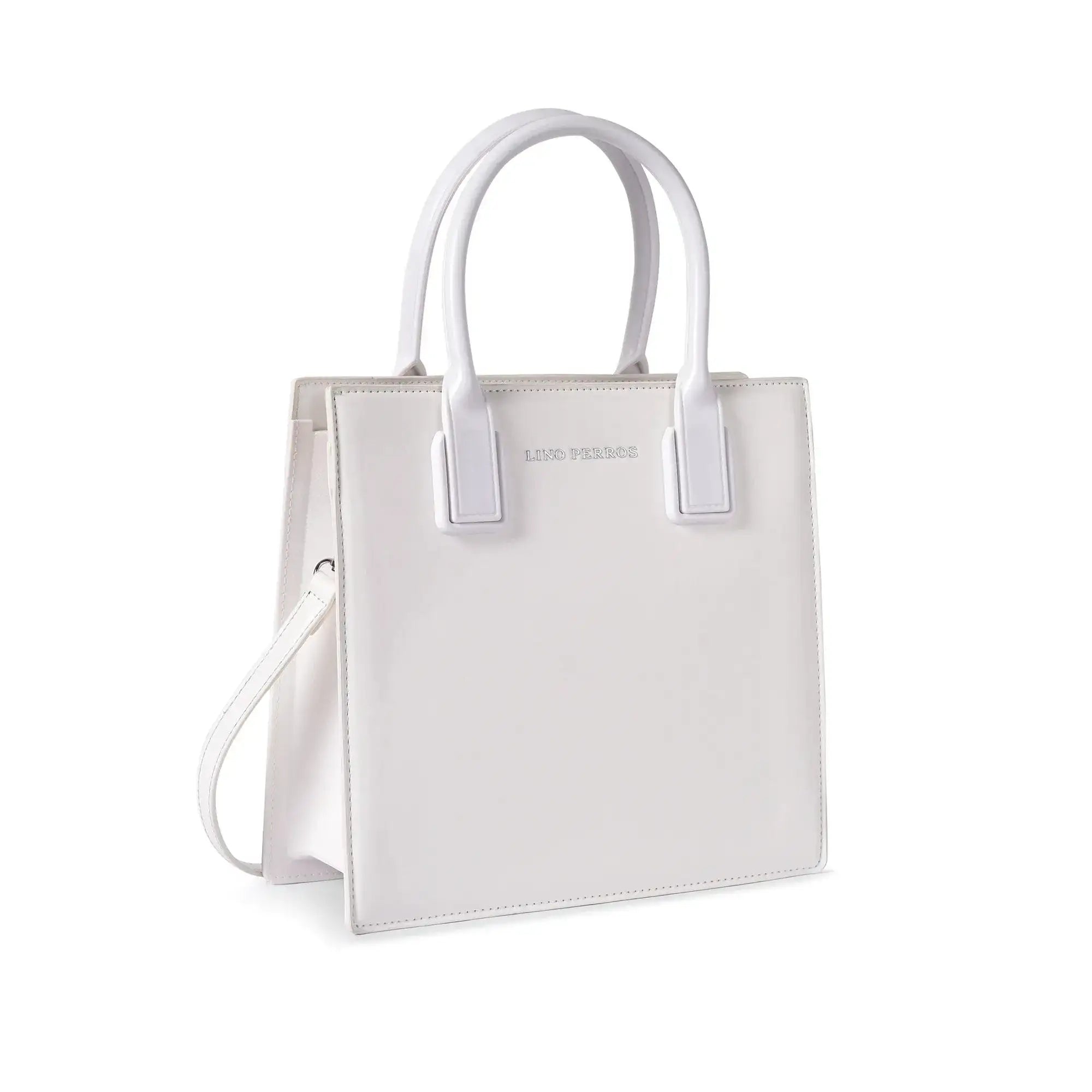 Nelly Gesture White Satchel Bag - Lino Perros