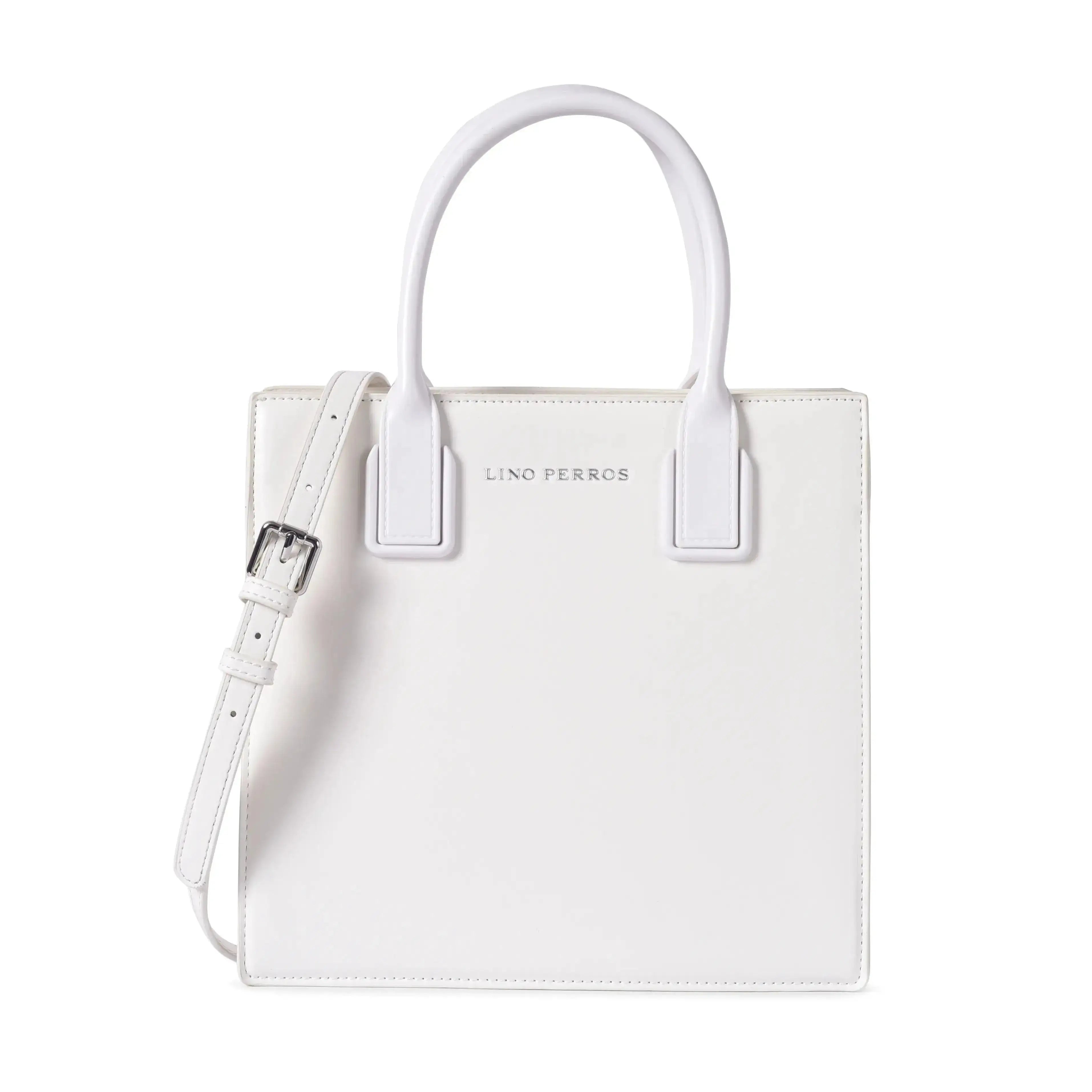 Nelly Gesture White Satchel Bag - Lino Perros