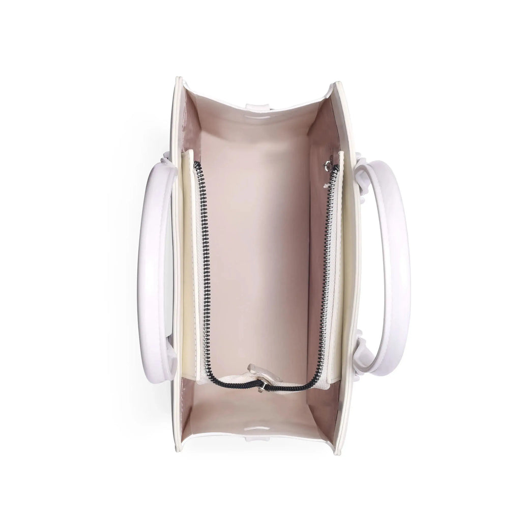 Nelly Gesture White Satchel Bag - Lino Perros