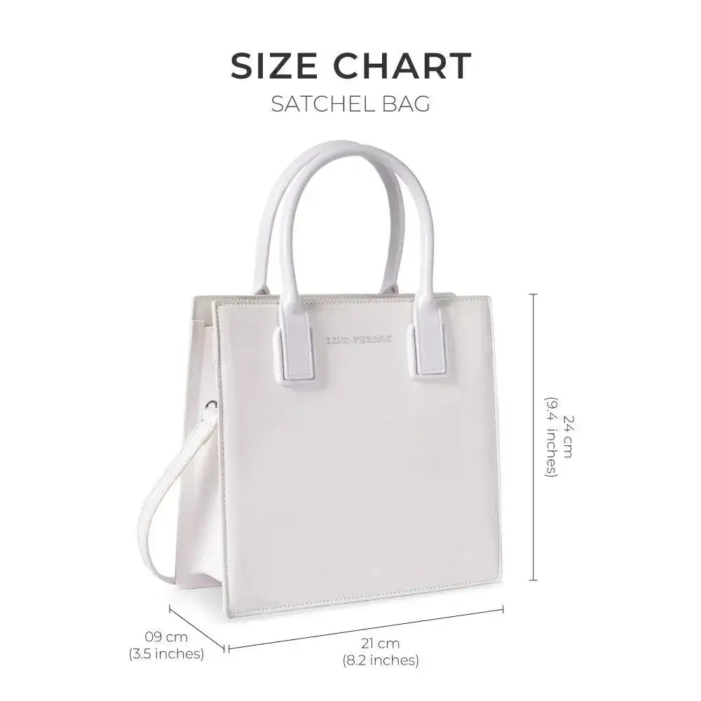 Nelly Gesture White Satchel Bag - Lino Perros