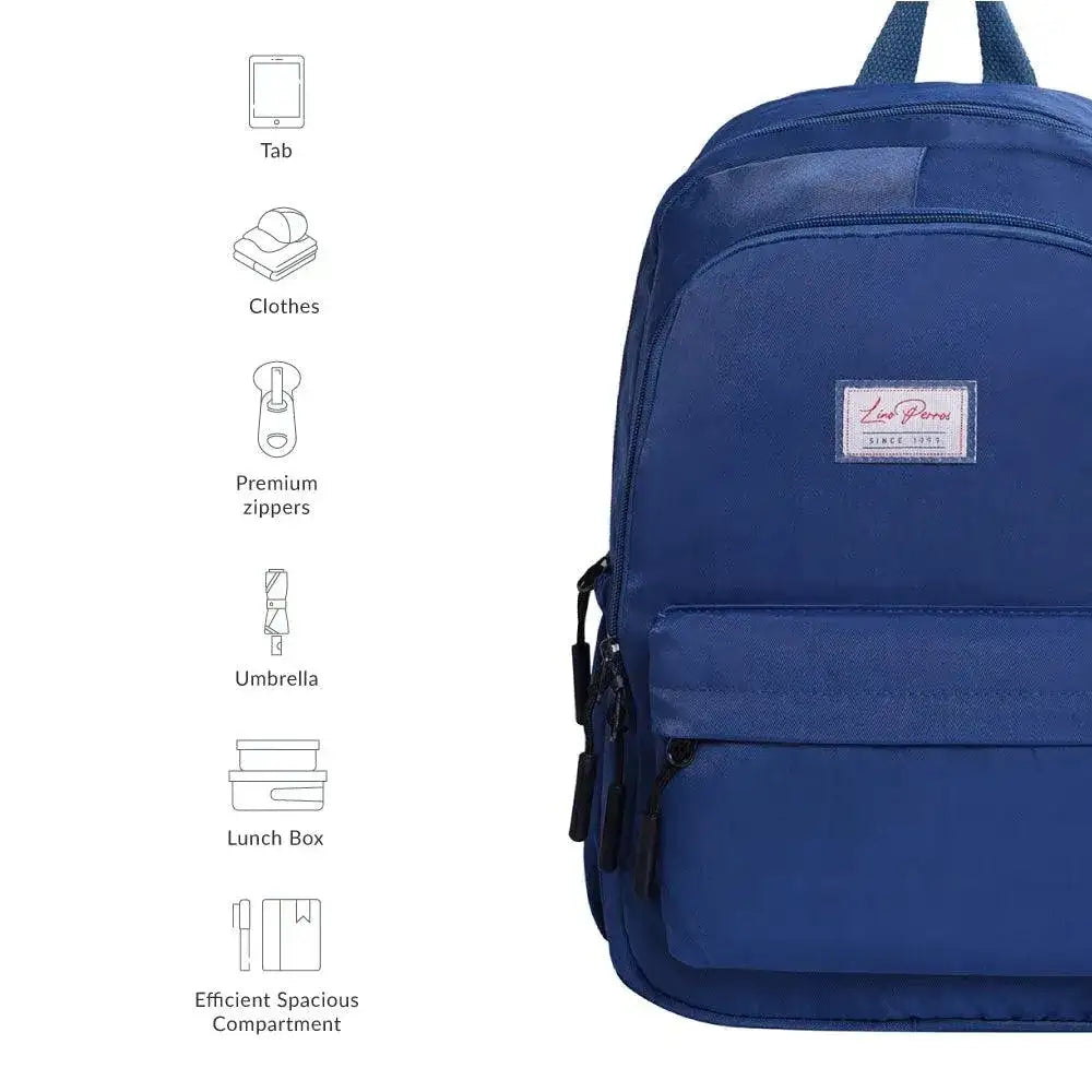 Pacman 9 to 5 Navy Blue Backpack - Lino Perros