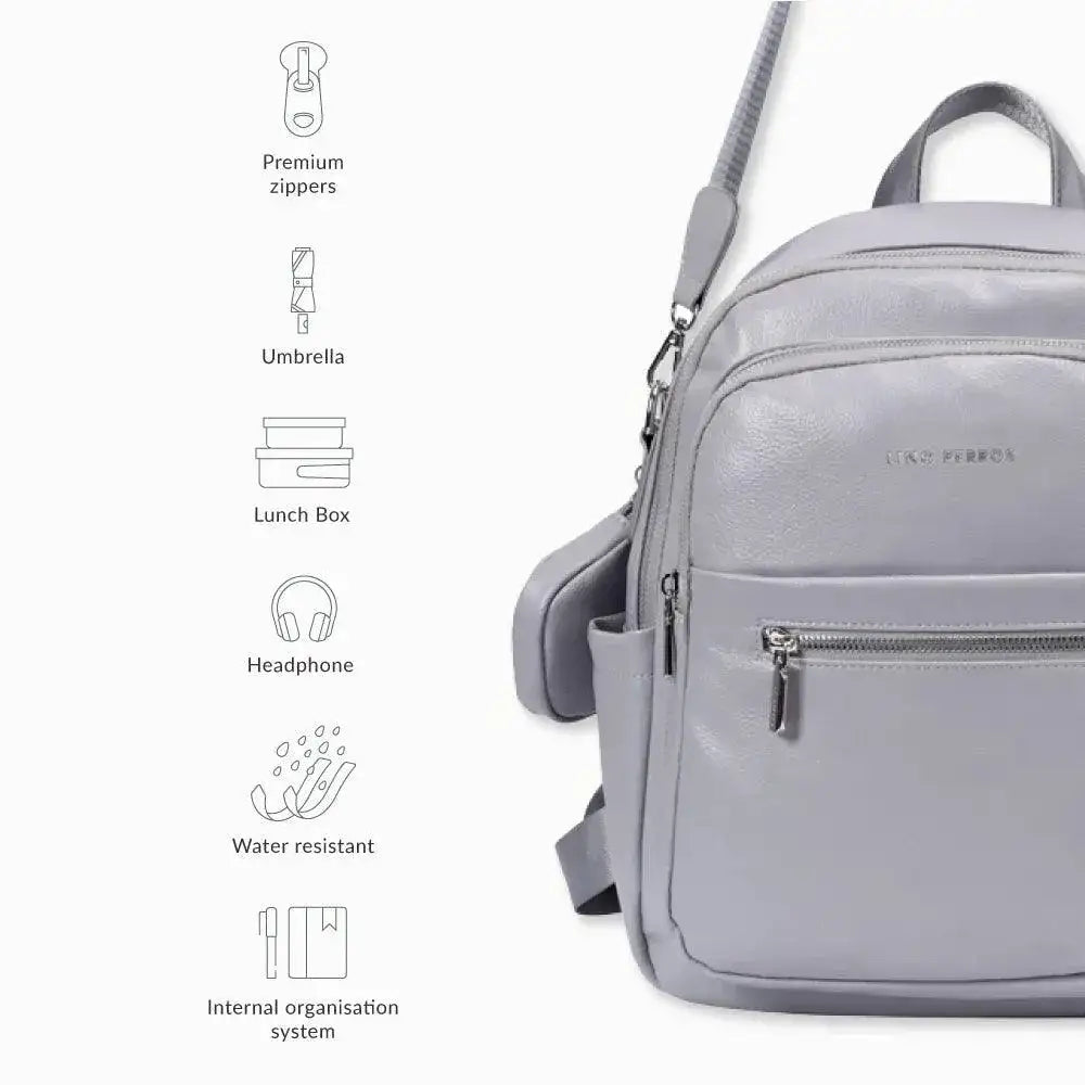 Pacman Everyday Designer Grey Backpack - Lino Perros