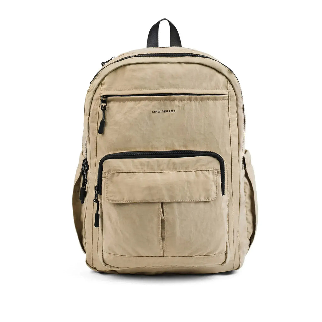 Pacman Utility Beige Backpack - Lino Perros