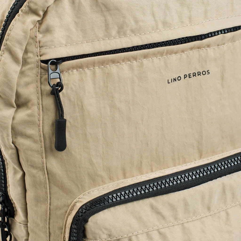 Pacman Utility Beige Backpack - Lino Perros
