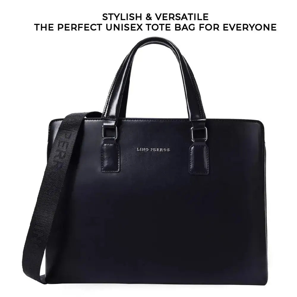 Peggy Subtle Unisex Black Tote Bag - Lino Perros