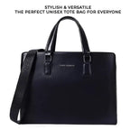 Peggy Subtle Unisex Black Tote Bag - Lino Perros