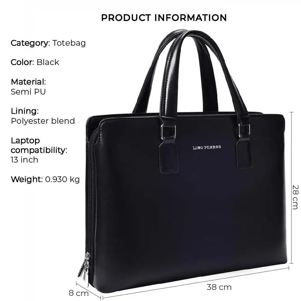 Peggy Subtle Unisex Black Tote Bag - Lino Perros