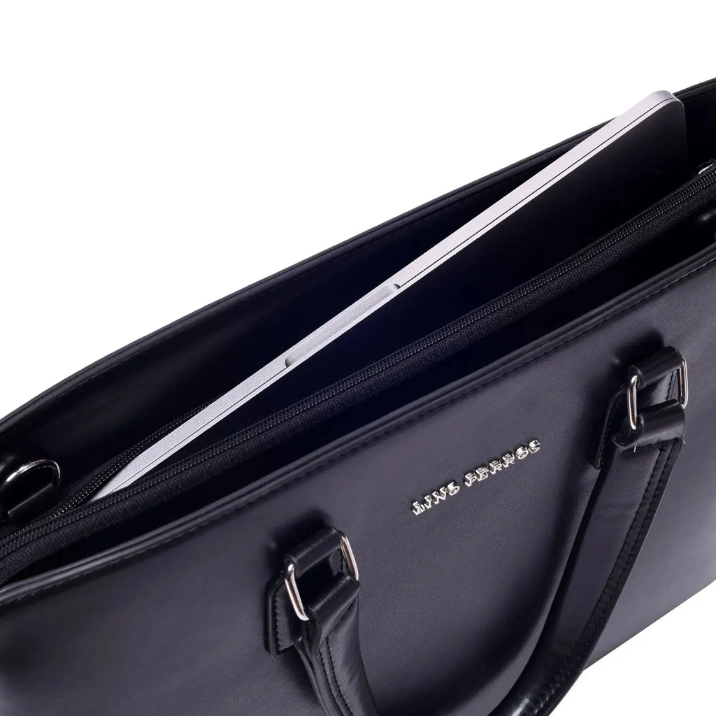 Peggy Subtle Unisex Black Tote Bag - Lino Perros