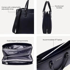 Peggy Subtle Unisex Black Tote Bag - Lino Perros