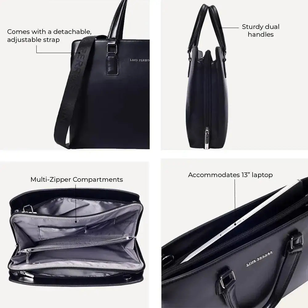 Peggy Subtle Unisex Black Tote Bag - Lino Perros