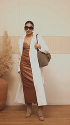 Avril Betty Taupe Tote Bag