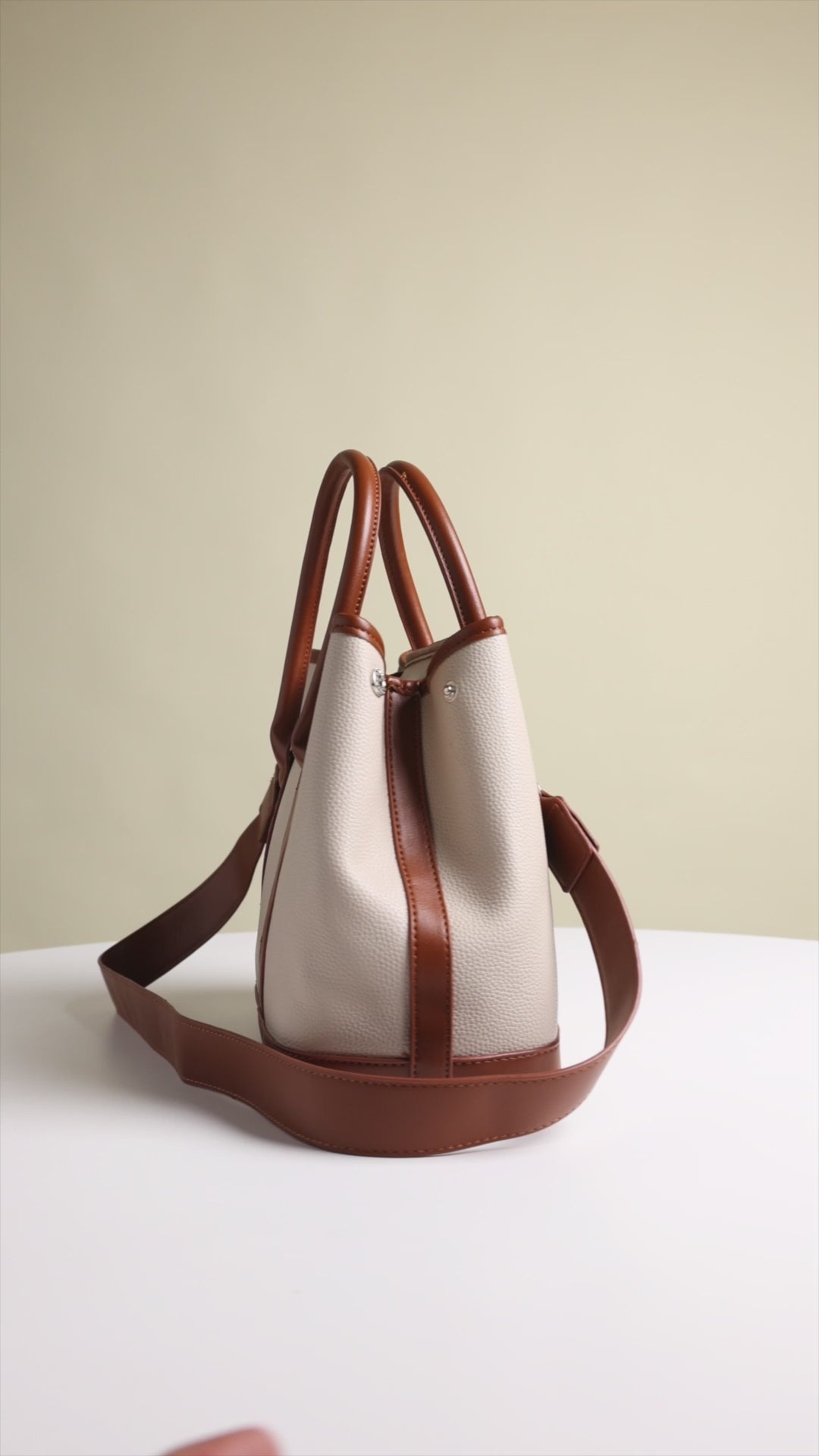 Monroe Bucket Coffee Satchel Bag - Lino Perros