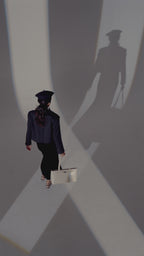 Monroe Tailored White Shoulder Bag