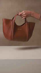 Voyage Cassis Coffee Satchel Bag - Lino Perros