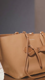 Ella Poise Tan Tote Bag