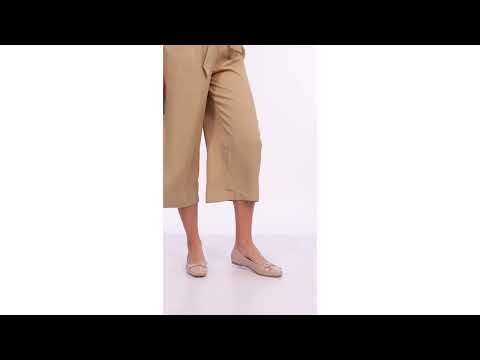 Mary Savvy Beige Flat - Lino Perros