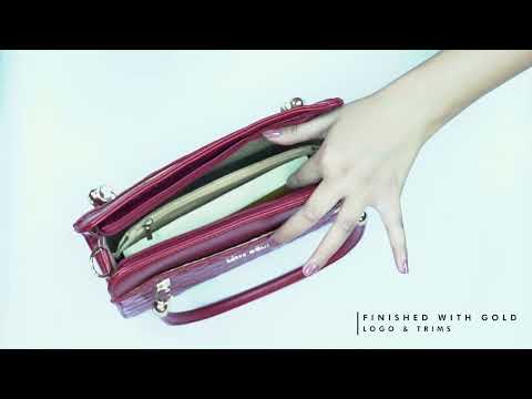 Avril Elle Beige Satchel Bag - Lino Perros