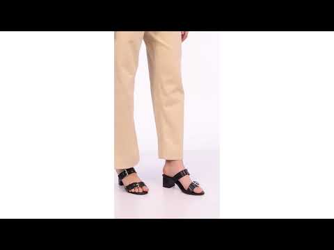 Gabbana Trendy Block Black Heels - Lino Perros