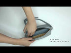Voyage Pouch Croco Black Sling Bag - Lino Perros
