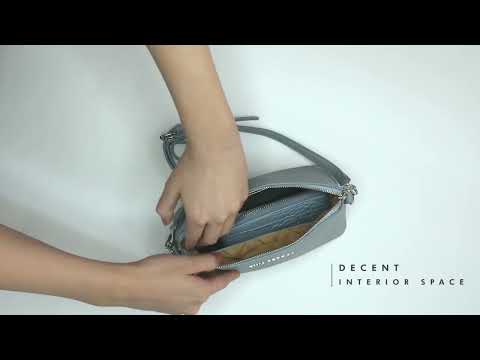 Voyage Pouch Croco Black Sling Bag - Lino Perros