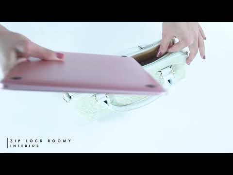 Voyage Vintage White Satchel Bag - Lino Perros