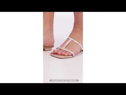 Mary Striking Rose Gold Flats - Lino Perros