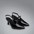 Victoria Cage Point Toe Black Stilettos - Lino Perros