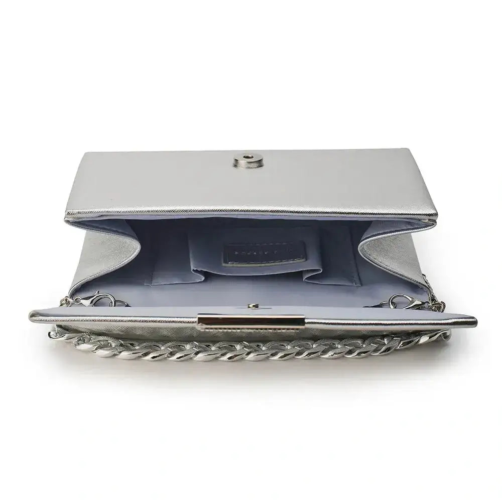 Texas Party Silver Clutch - Lino Perros