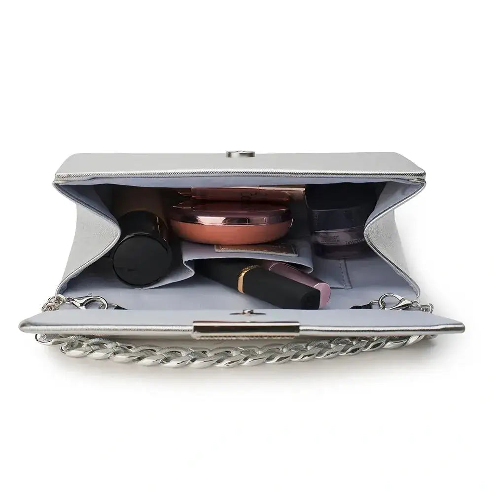 Texas Party Silver Clutch - Lino Perros
