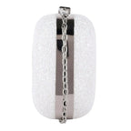 Texas Glitter Finish White Clutch - Lino Perros