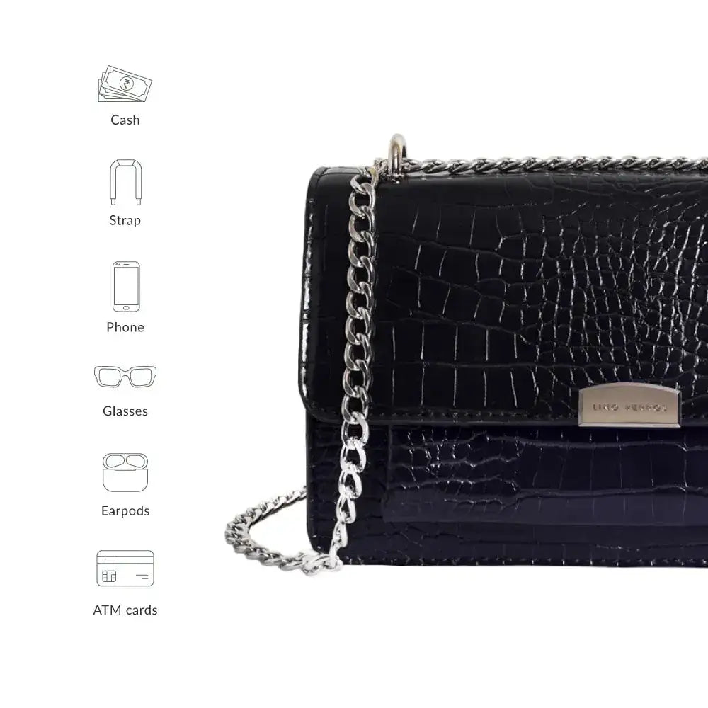 Texas Highlife Black Shoulder Bag - Lino Perros