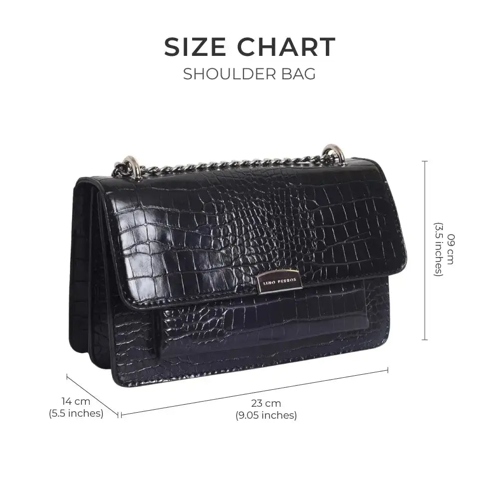Texas Highlife Black Shoulder Bag - Lino Perros