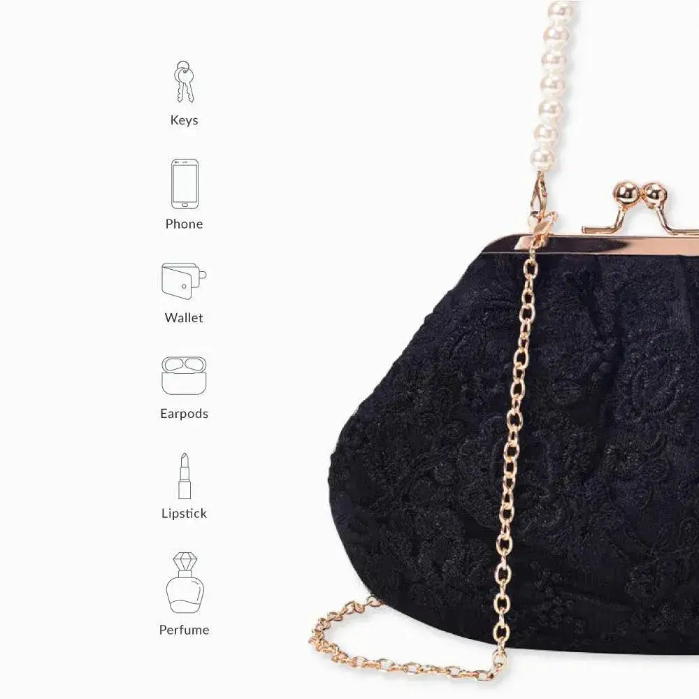 Texas Nora Black Clutch - Lino Perros