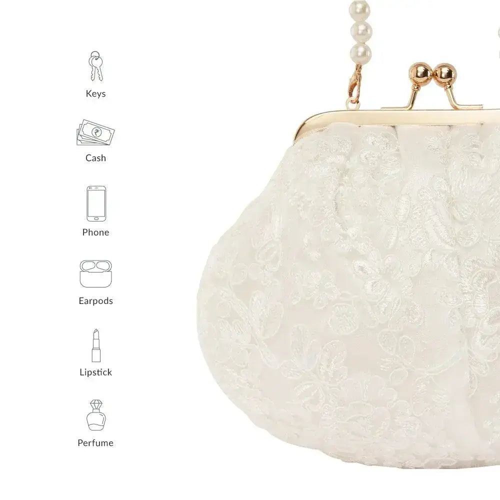 Texas Nora White Clutch - Lino Perros