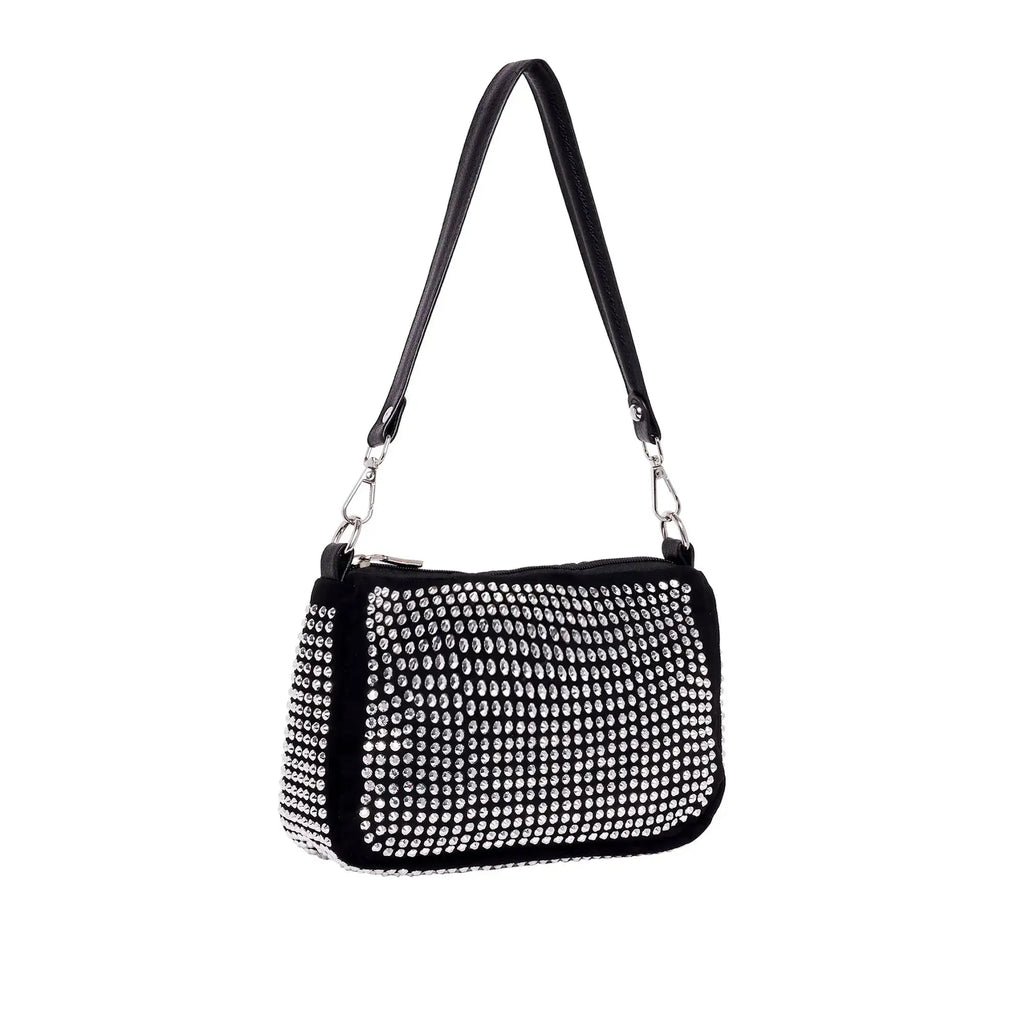 Texas Midnight Silver Shoulder Bag - Lino Perros