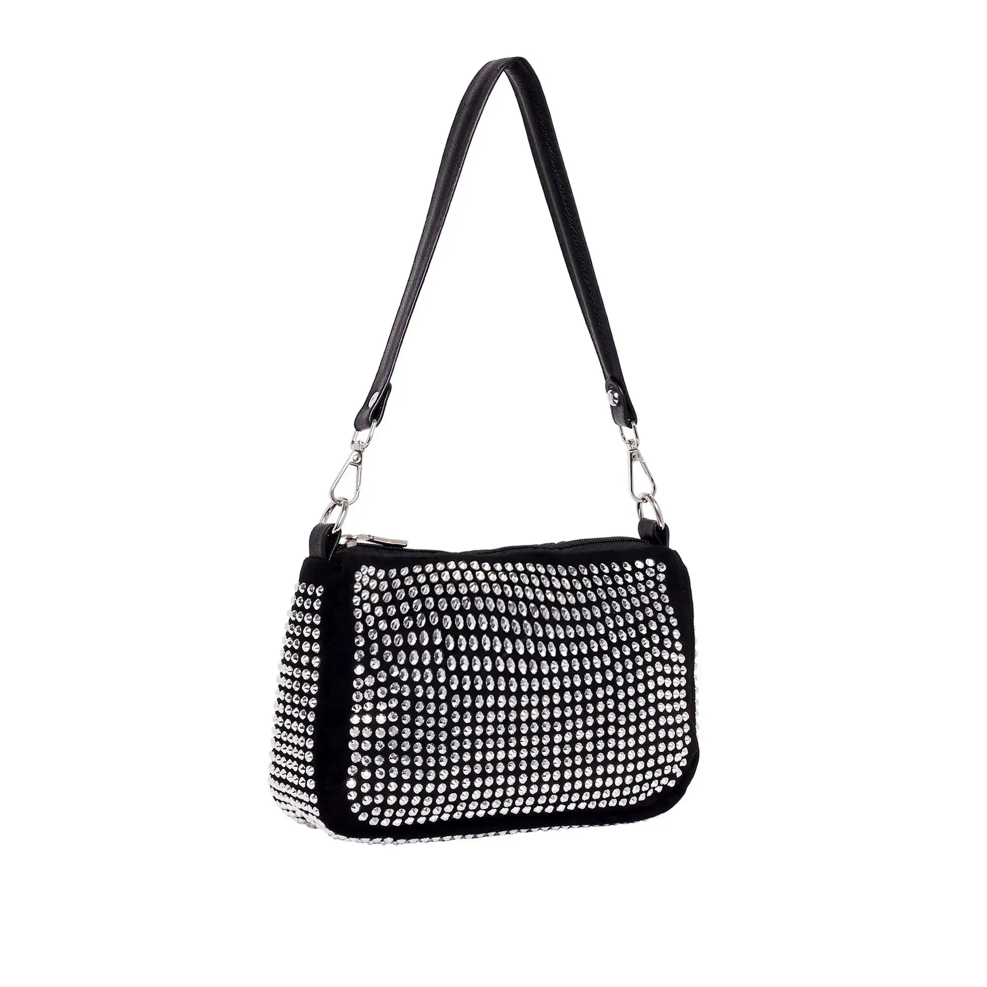 Texas Midnight Silver Shoulder Bag - Lino Perros