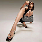 Texas Midnight Silver Shoulder Bag - Lino Perros