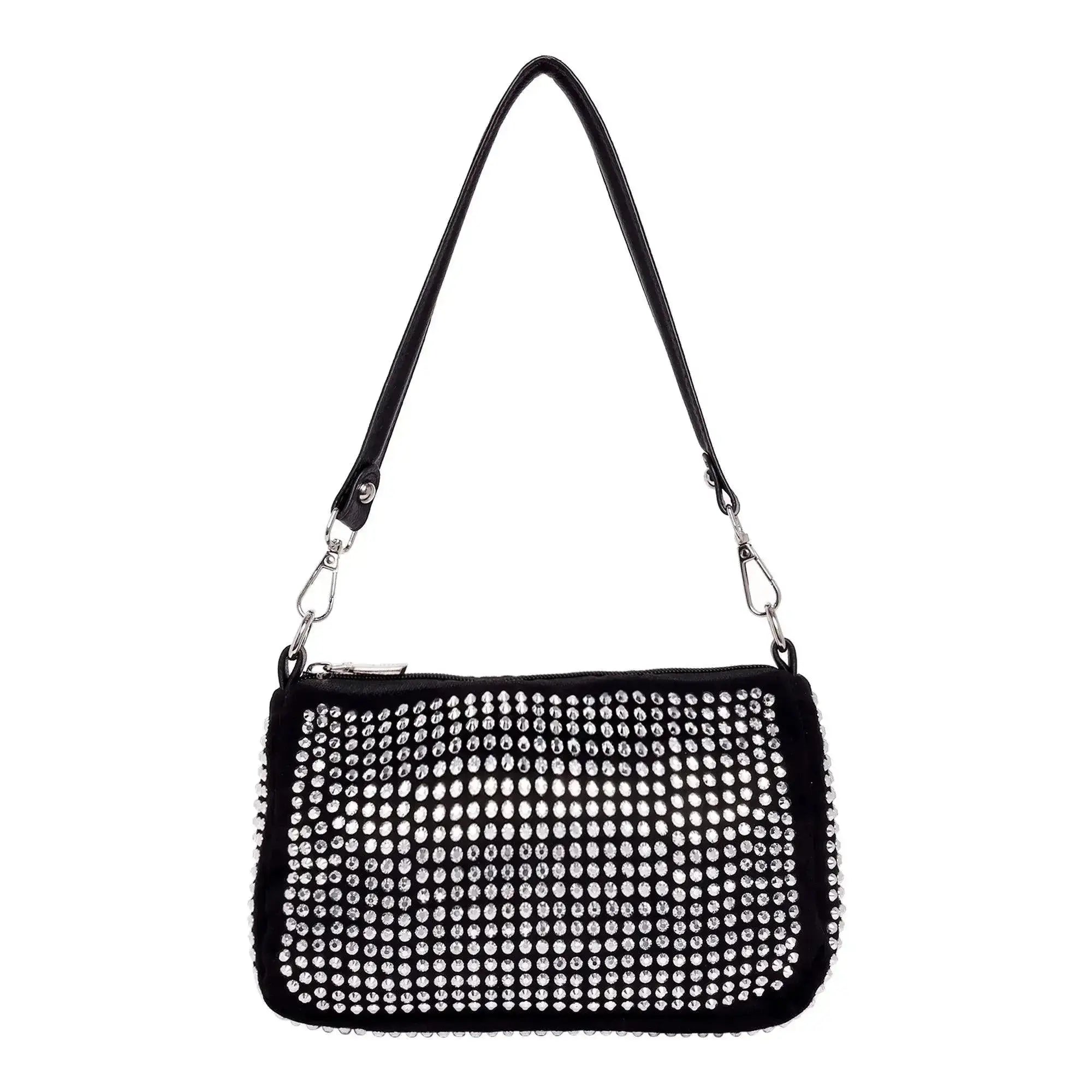 Texas Midnight Silver Shoulder Bag - Lino Perros