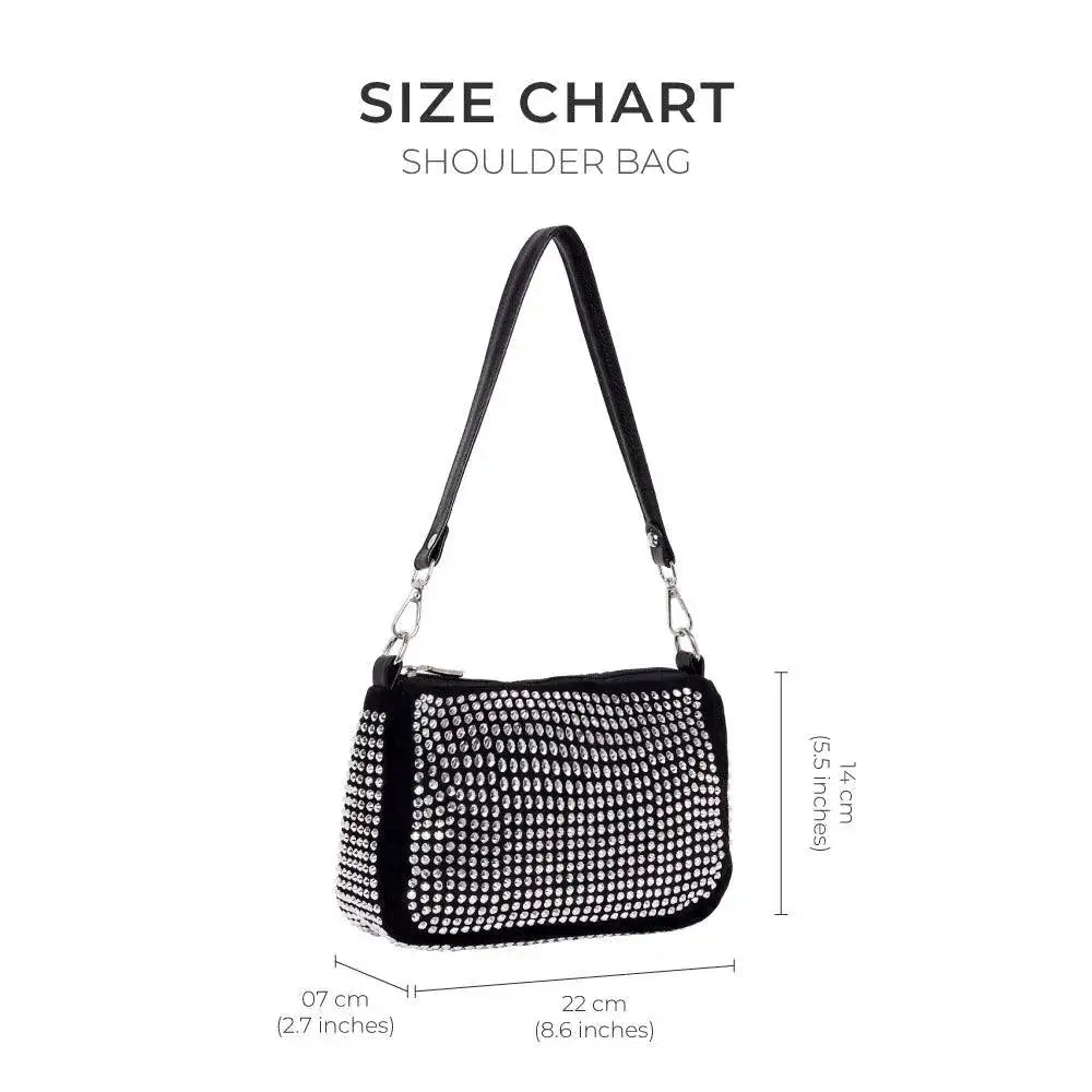 Texas Midnight Silver Shoulder Bag - Lino Perros