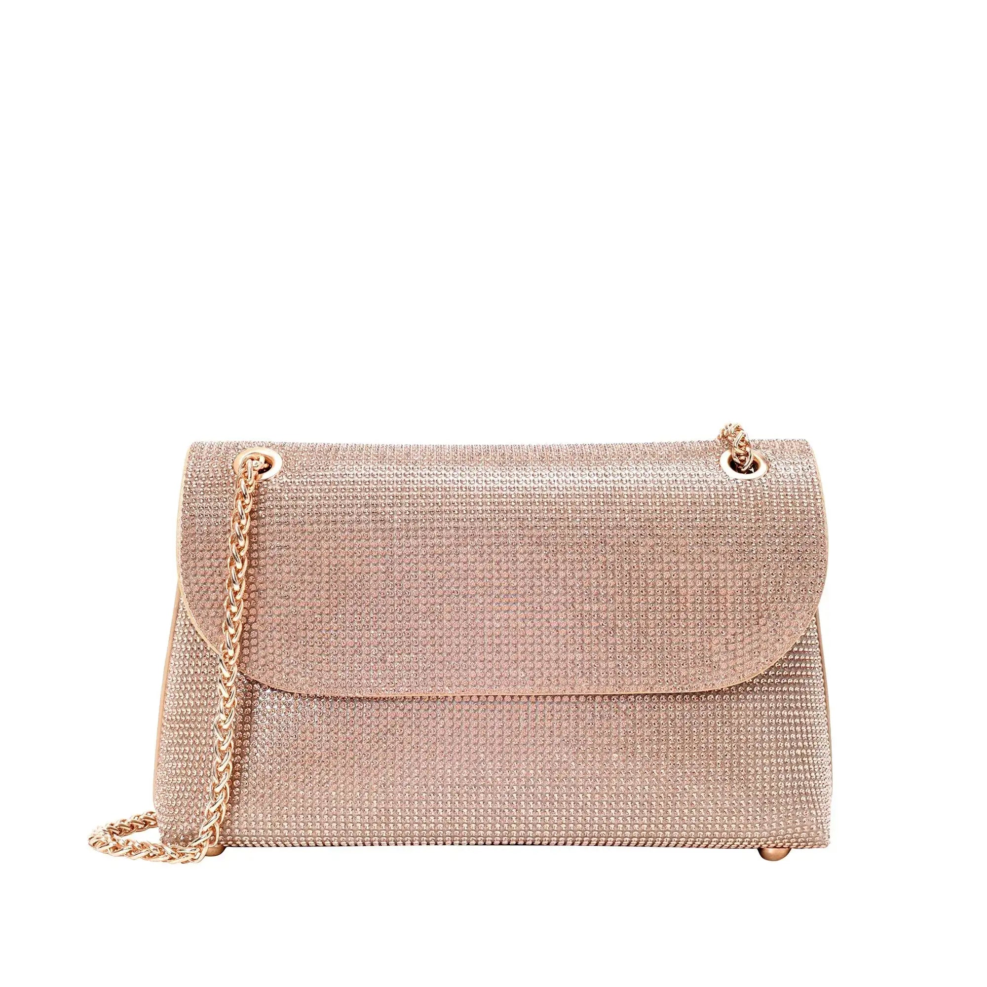 Texas Posh Champagne Shoulder Bag - Lino Perros