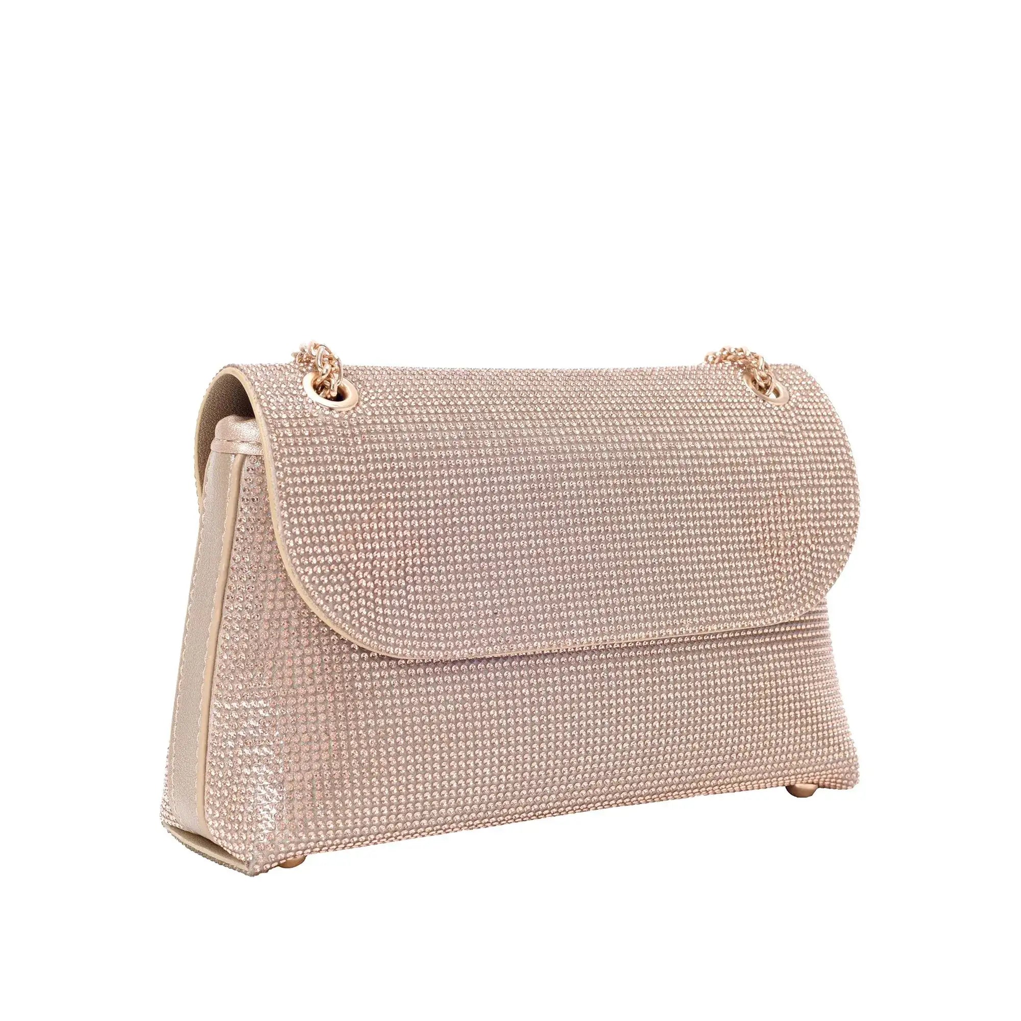 Texas Posh Champagne Shoulder Bag - Lino Perros