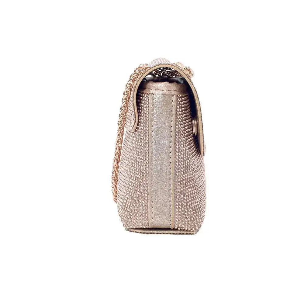 Texas Posh Champagne Shoulder Bag - Lino Perros