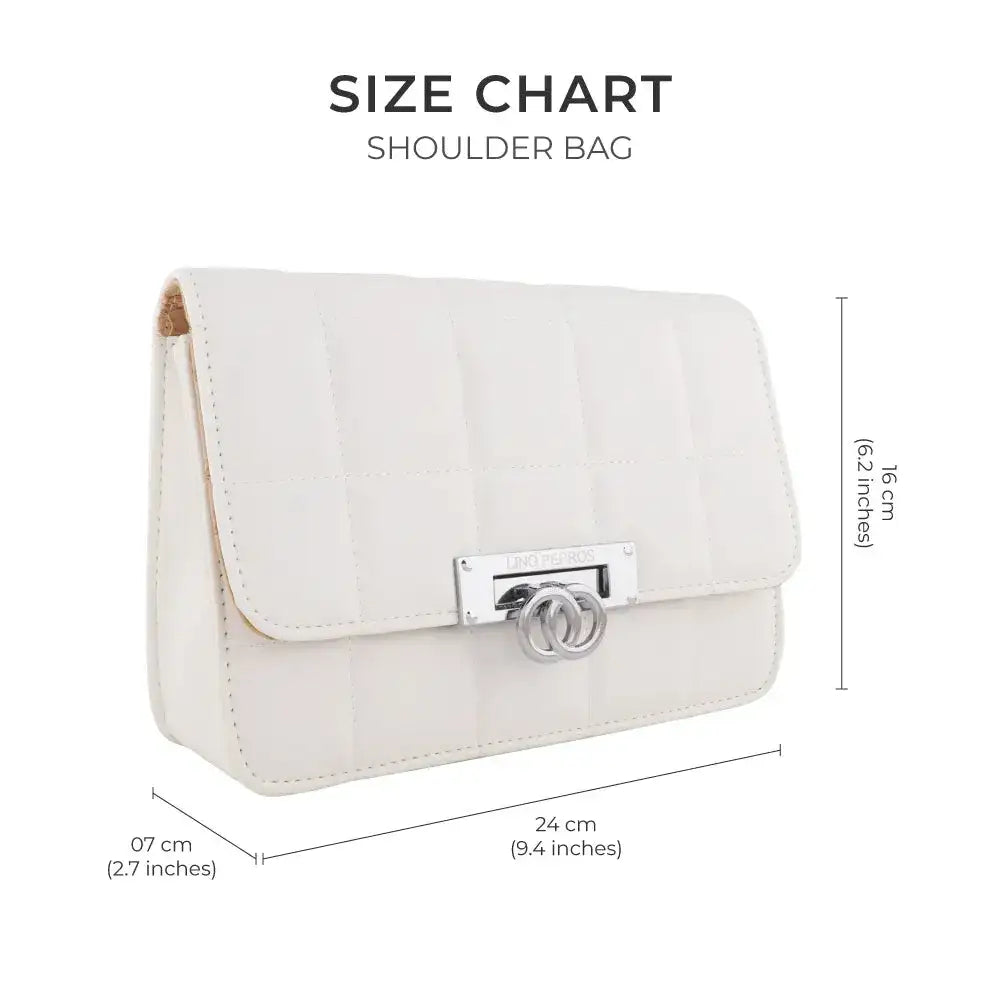 Texas Soft Touch Off White Shoulder Bag - Lino Perros