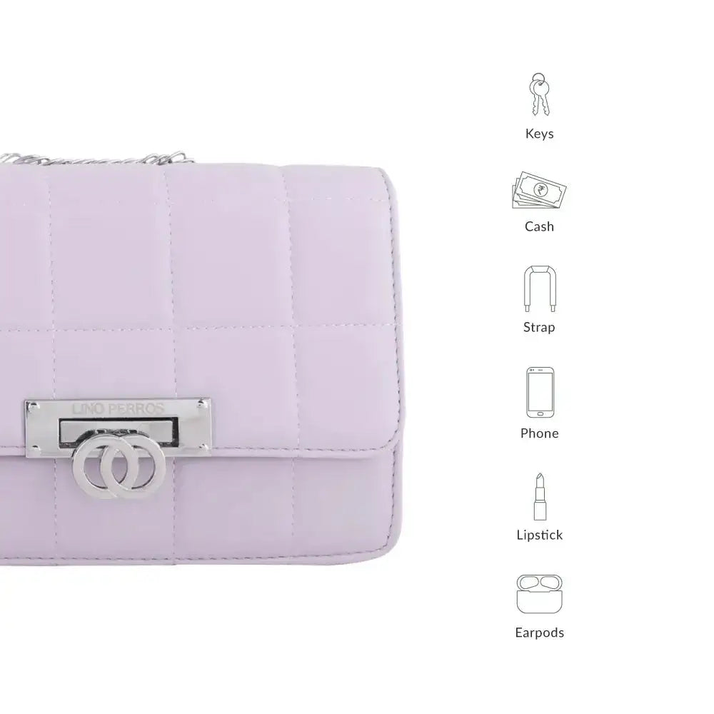 Texas Soft Touch Lavender Shoulder Bag - Lino Perros
