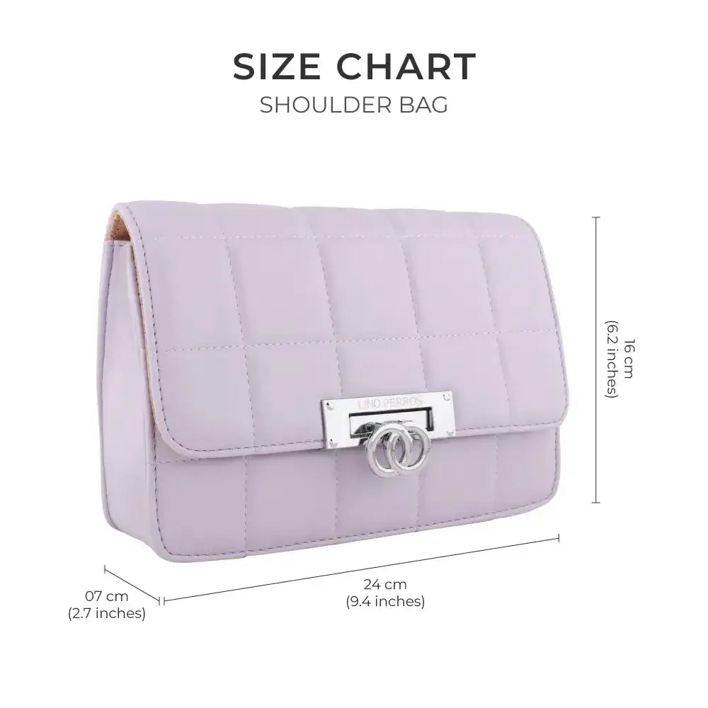 Texas Soft Touch Lavender Shoulder Bag - Lino Perros