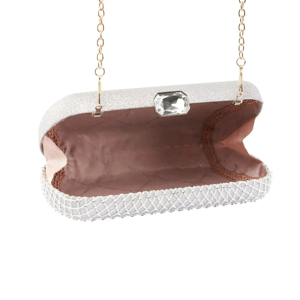 Texas Stylish Silver Clutch - Lino Perros