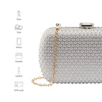 Texas Stylish Silver Clutch - Lino Perros